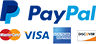 Zahlung mit PayPal oder Kreditkarte.